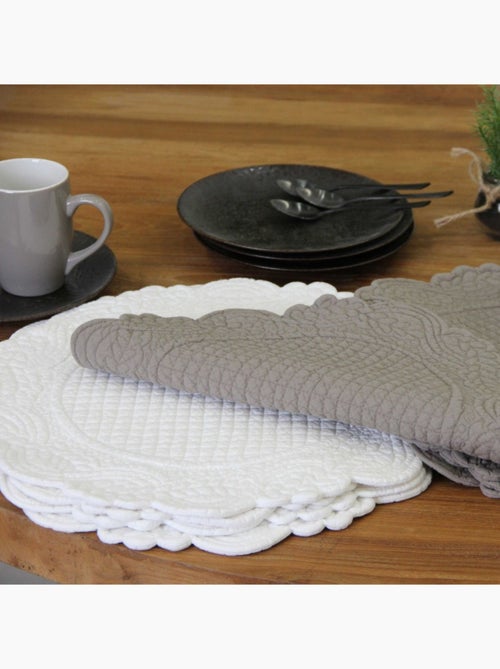 Mantel individual redondo lavable - Kiabi