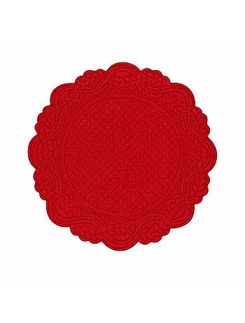 Mantel individual redondo lavable