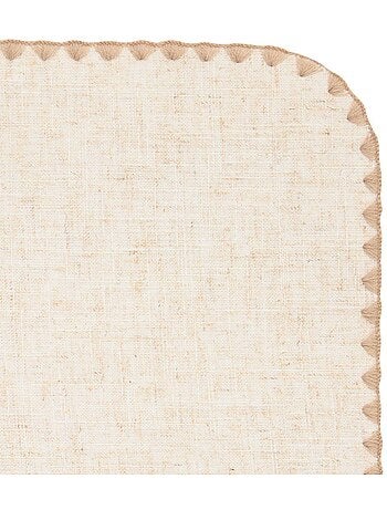 Mantel individual sandrine efecto lino 45x30cm beige