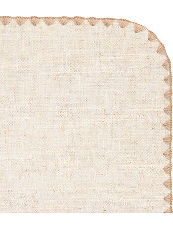 Mantel individual sandrine efecto lino 45x30cm beige