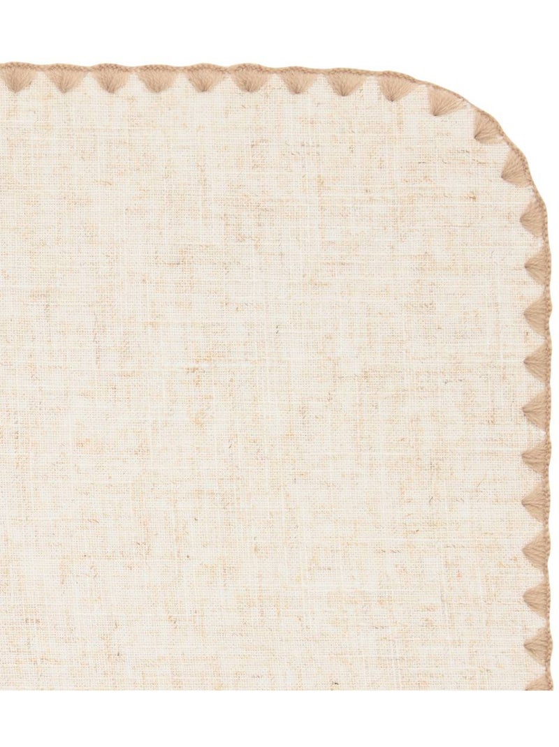 Mantel individual sandrine efecto lino 45x30cm beige Beige - Kiabi