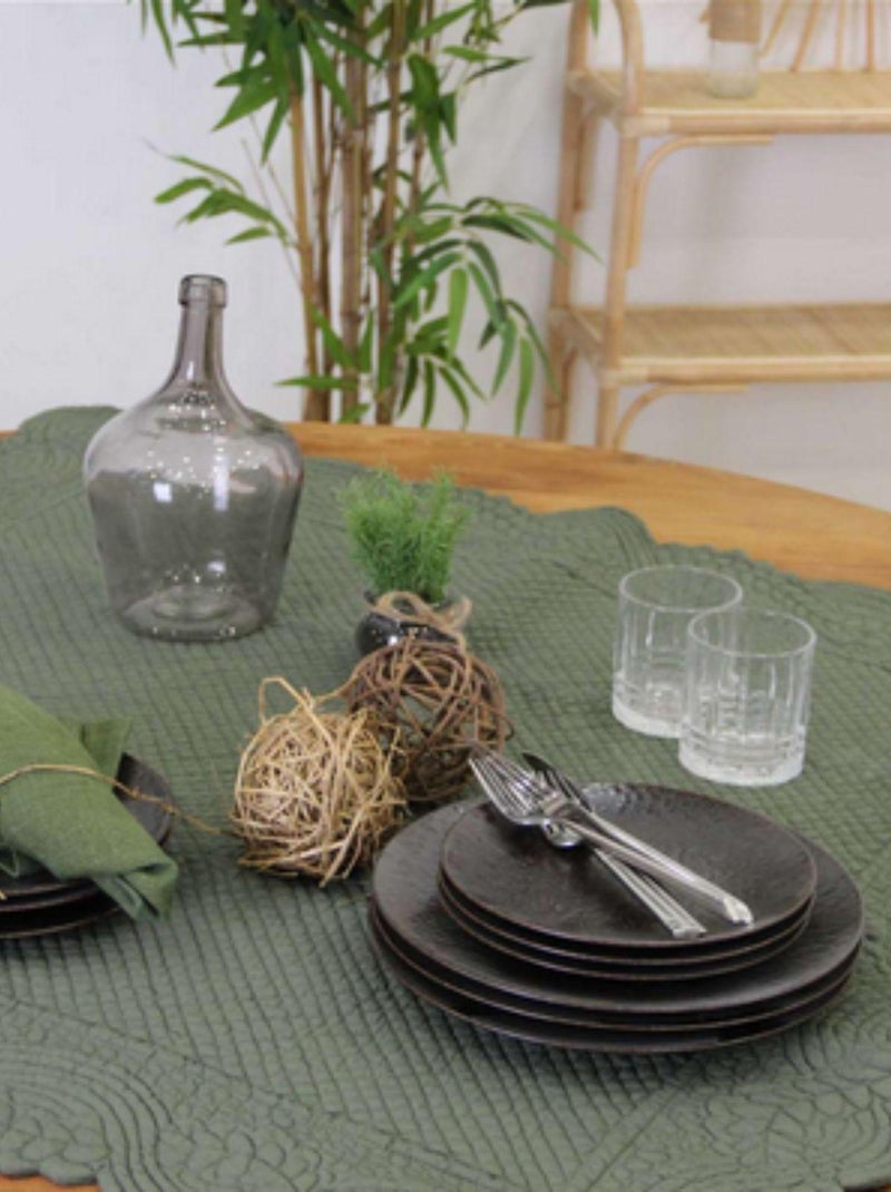 Mantel juegos de mesa cuadrado Verde - Kiabi