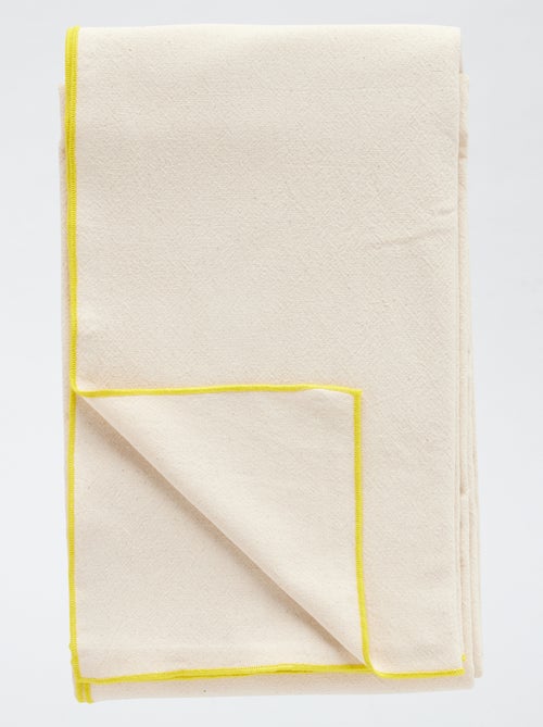 Mantel liso de algodón - Kiabi