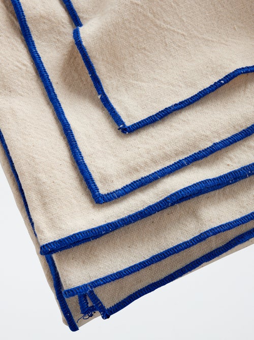 Mantel liso de algodón - Kiabi