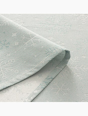 Mantel navidad algodón, copos de nieve relieve dorado - gamusi