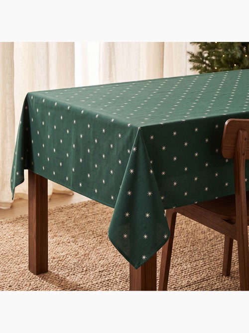 Mantel navideño con hilo lurex y estrellas bordadas en relieve - gamusi. - Kiabi Mantel navideño con hilo lurex y estrellas bordadas en relieve - gamusi. - Kiabi