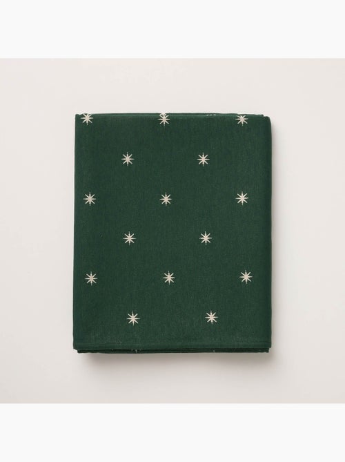 Mantel navideño con hilo lurex y estrellas bordadas en relieve - gamusi. - Kiabi Mantel navideño con hilo lurex y estrellas bordadas en relieve - gamusi. - Kiabi