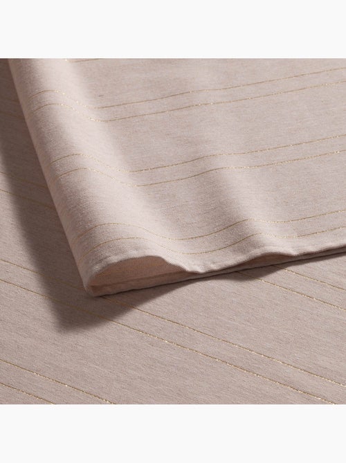 Mantel navideño con rayas de hilo lurex en relieve - gamusi. - Kiabi
