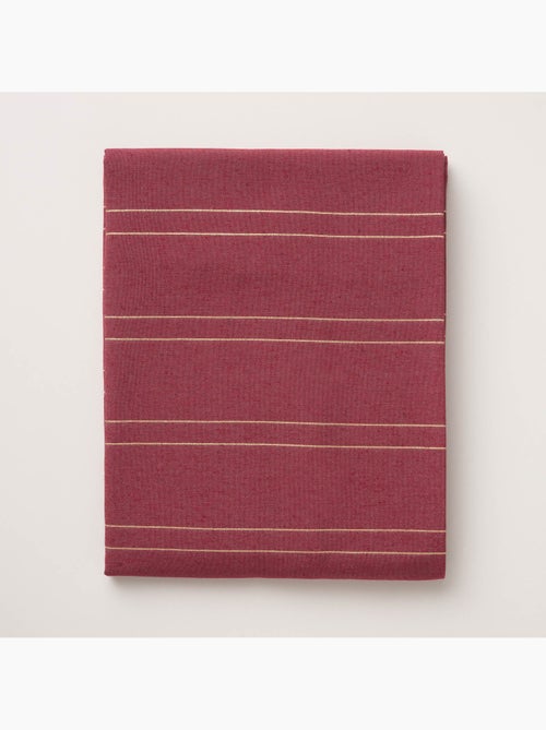 Mantel navideño con rayas de hilo lurex en relieve - gamusi. - Kiabi
