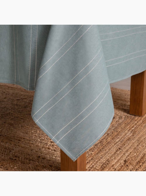 Mantel navideño con rayas de hilo lurex en relieve - gamusi. - Kiabi