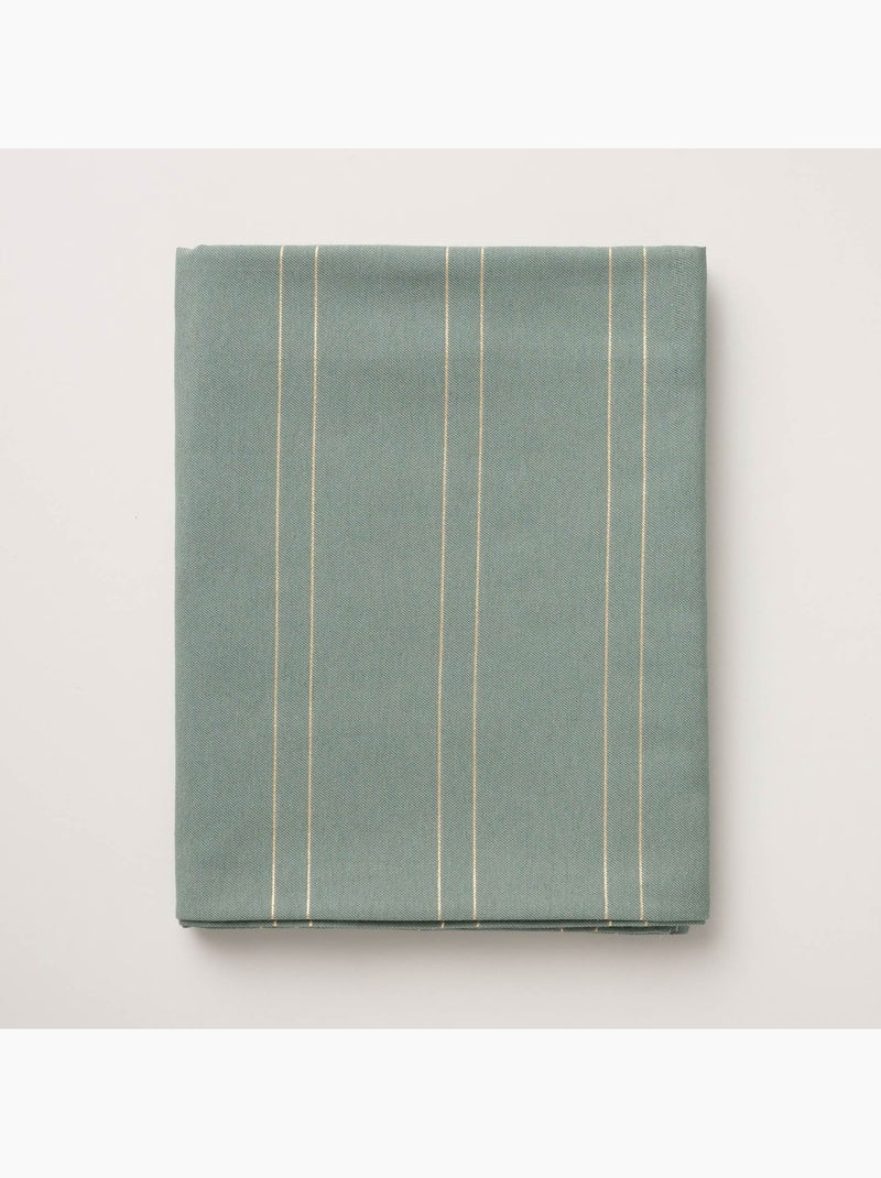 Mantel navideño con rayas de hilo lurex en relieve - gamusi. Verde - Kiabi