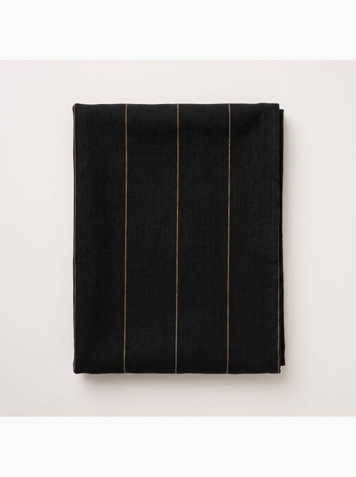 Mantel navideño de algodón a rayas con hilo lurex en relieve - gamusi. - Kiabi Mantel navideño de algodón a rayas con hilo lurex en relieve - gamusi. - Kiabi