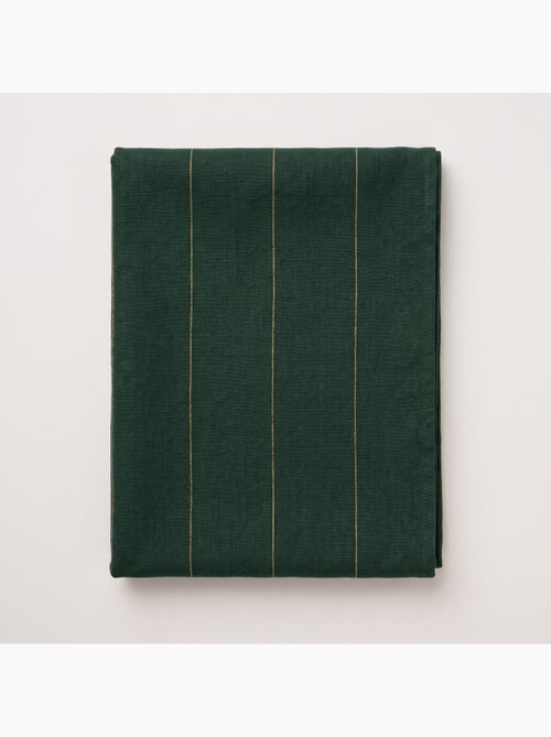 Mantel navideño de algodón a rayas con hilo lurex en relieve - gamusi. - Kiabi Mantel navideño de algodón a rayas con hilo lurex en relieve - gamusi. - Kiabi