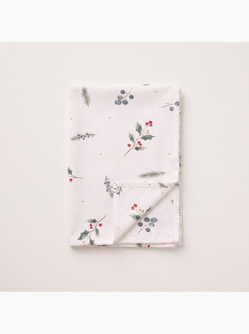 Mantel navideño impermeable con estampado de bayas y abetos - gamusi. - Kiabi Mantel navideño impermeable con estampado de bayas y abetos - gamusi. - Kiabi