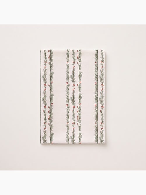 Mantel navideño impermeable con estampado de guirnaldas de acebo - gamusi. - Kiabi Mantel navideño impermeable con estampado de guirnaldas de acebo - gamusi. - Kiabi