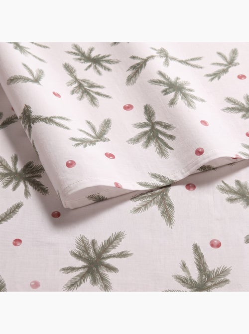 Mantel navideño impermeable con estampado de ramas de abeto - gamusi. - Kiabi Mantel navideño impermeable con estampado de ramas de abeto - gamusi. - Kiabi