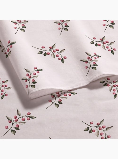 Mantel navideño impermeable con estampado de ramas de acebo - gamusi. - Kiabi Mantel navideño impermeable con estampado de ramas de acebo - gamusi. - Kiabi