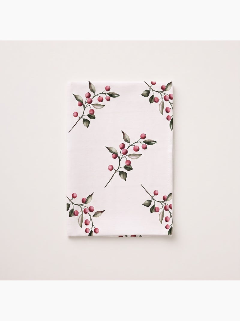 Mantel navideño impermeable con estampado de ramas de acebo - gamusi. Blanco - Kiabi