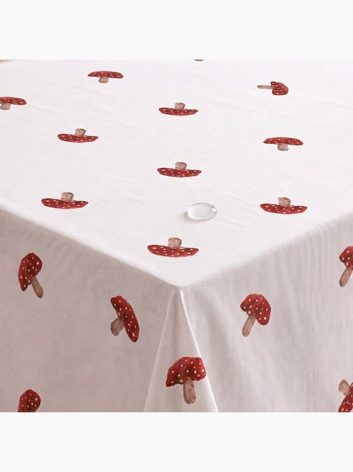 Mantel navideño impermeable con estampado de setas - gamusi. - Kiabi Mantel navideño impermeable con estampado de setas - gamusi. - Kiabi
