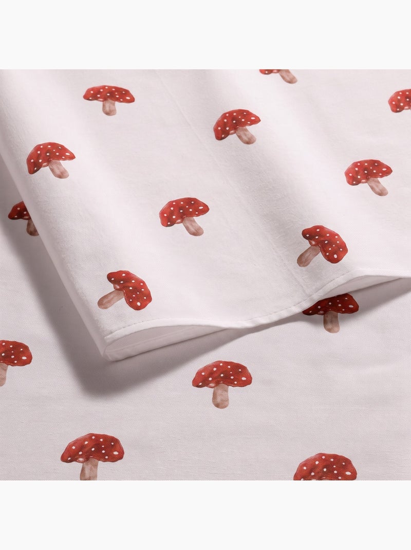 Mantel navideño impermeable con estampado de setas - gamusi. Blanco - Kiabi