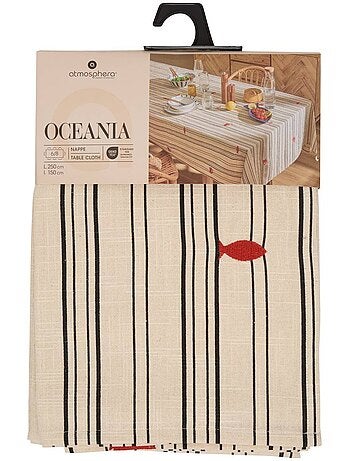 Mantel oceania 150x250cm algodón beige