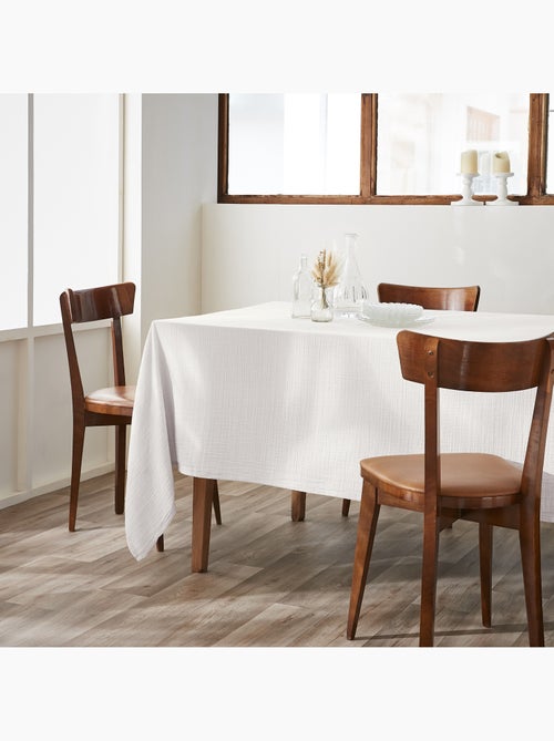 Mantel rectangular + 6 servilletas de mesa – doble gasa de algodón gaïa - Kiabi Mantel rectangular + 6 servilletas de mesa – doble gasa de algodón gaïa - Kiabi