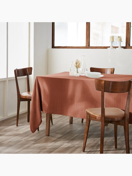 Mantel rectangular + 6 servilletas de mesa – doble gasa de algodón gaïa - Kiabi Mantel rectangular + 6 servilletas de mesa – doble gasa de algodón gaïa - Kiabi