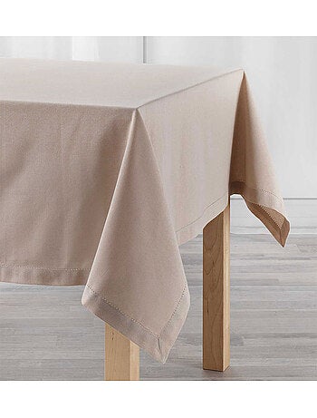 Mantel rectangular de algodón liso