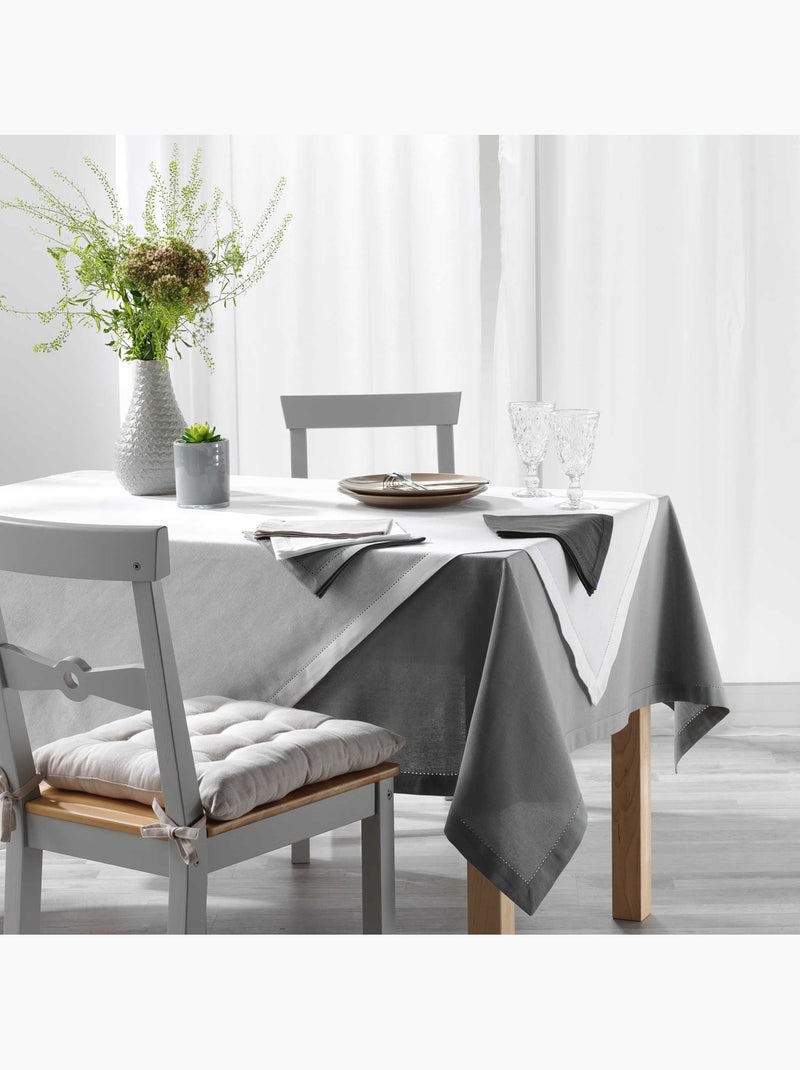 Mantel rectangular de algodón liso Beige - Kiabi