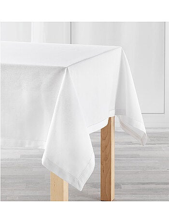 Mantel rectangular de algodón liso