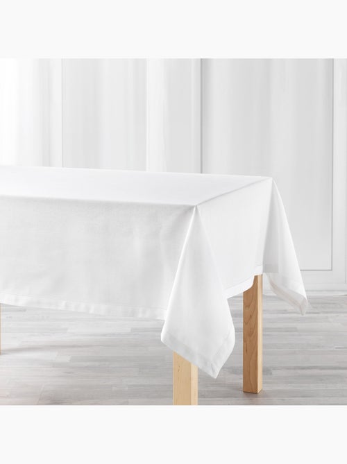 Mantel rectangular de algodón liso - Kiabi