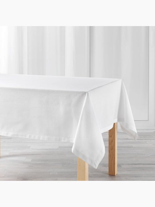 Mantel rectangular de algodón liso - Kiabi