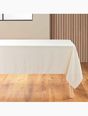Mantel rectangular de polilina con acabado de dobladillo