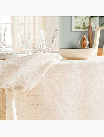 Mantel rectangular de polilina con acabado de dobladillo