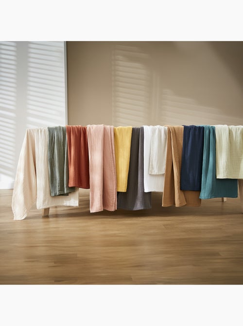 Mantel rectangular – doble gasa de algodón – gaïa - Kiabi Mantel rectangular – doble gasa de algodón – gaïa - Kiabi