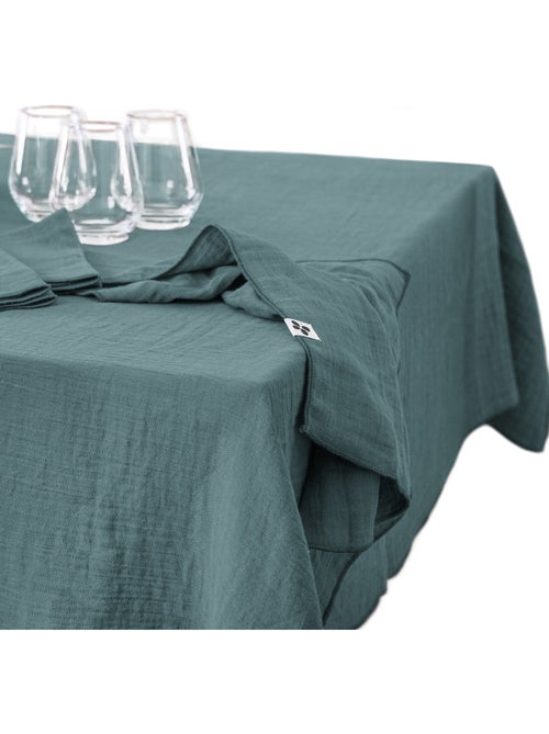 Mantel rectangular – doble gasa de algodón – gaïa - Kiabi Mantel rectangular – doble gasa de algodón – gaïa - Kiabi