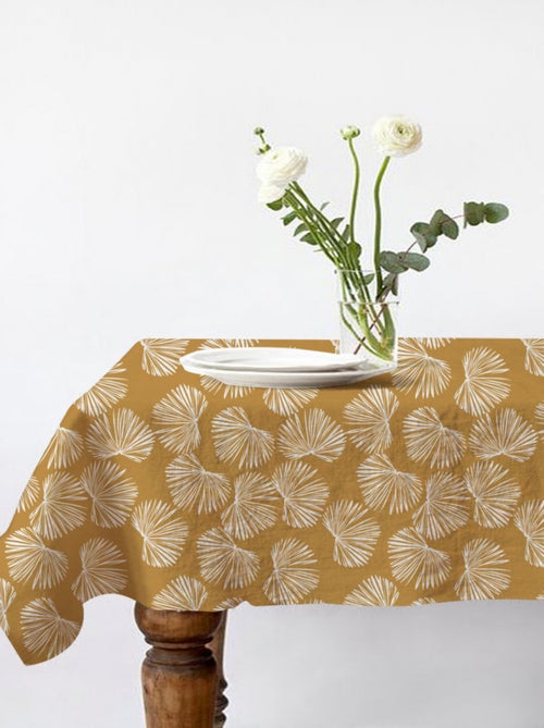 Mantel rectangular – estampado vegetal repelente y antimanchas – Future Home - Kiabi Mantel rectangular – estampado vegetal repelente y antimanchas – Future Home - Kiabi