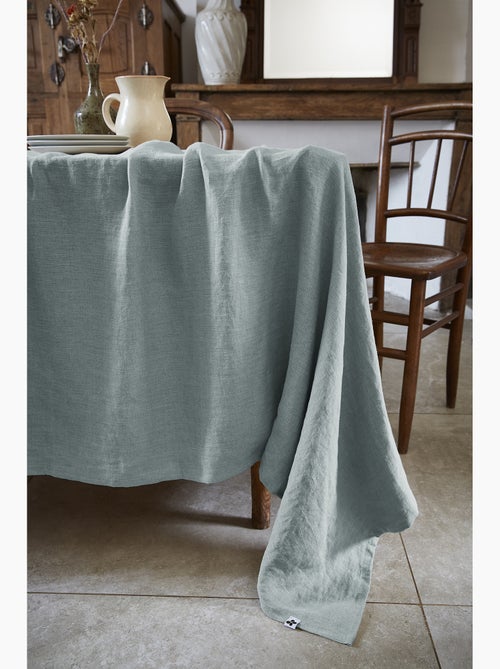 Mantel rectangular – lino lavado francés lujo - soline - Kiabi Mantel rectangular – lino lavado francés lujo - soline - Kiabi