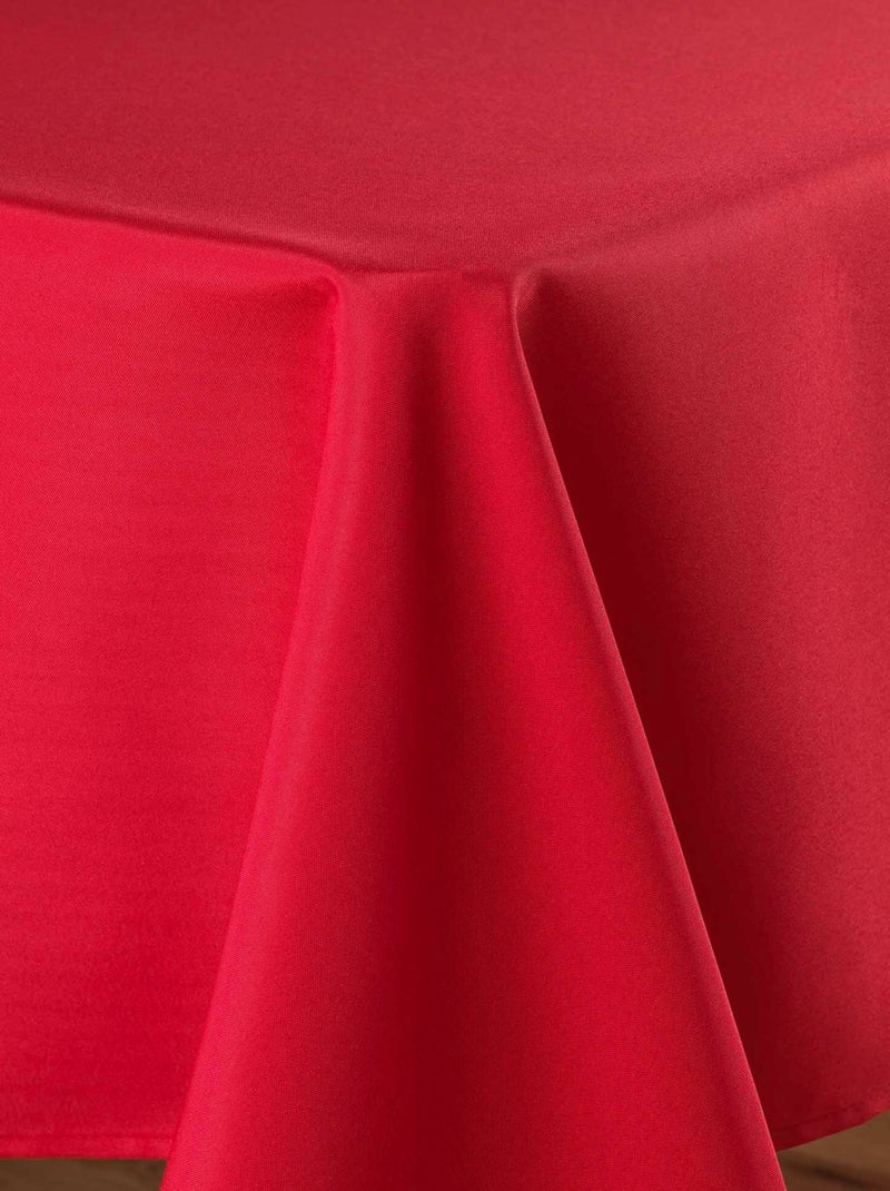 Mantel rectangular liso Essentiel Rojo - Kiabi