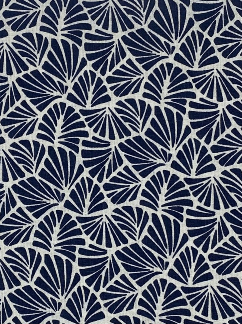 Mantel rectangular plastificado 100% algodón Azul marino - Kiabi
