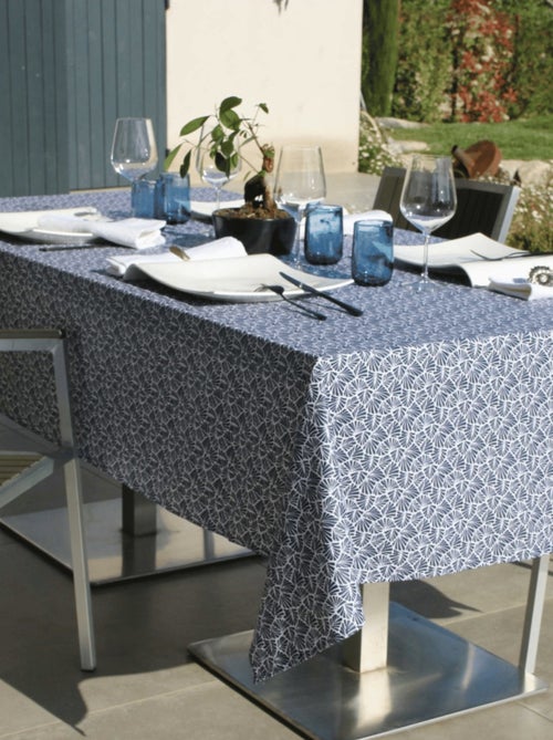Mantel rectangular plastificado 100% algodón - Kiabi