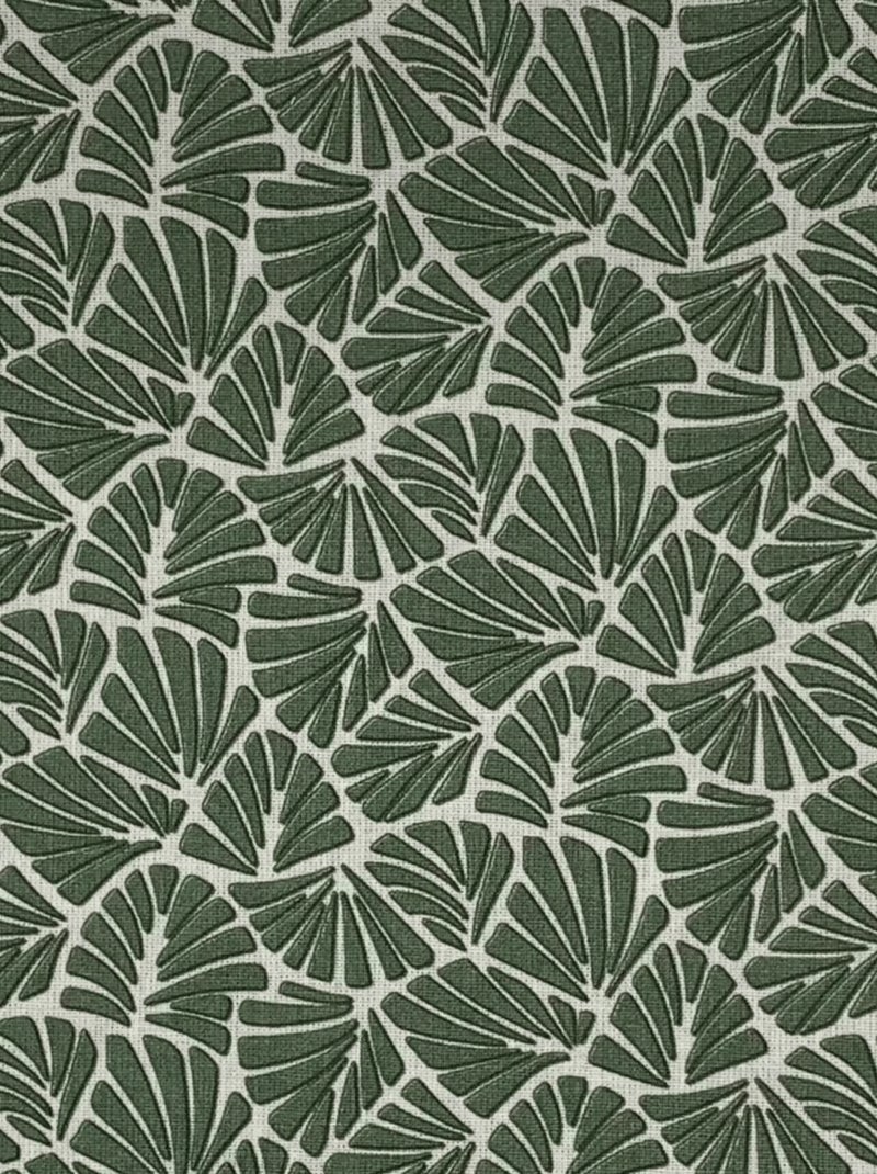 Mantel rectangular plastificado 100% algodón Verde - Kiabi
