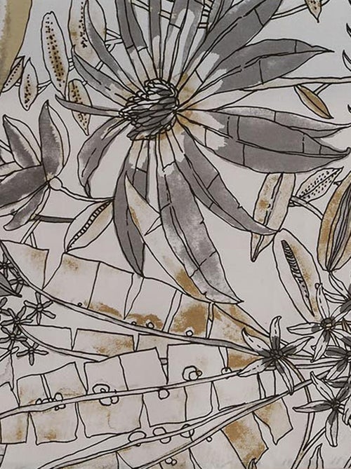 Mantel rectangular plastificado con estampado floral - Kiabi