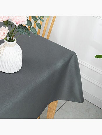 Mantel rectangular, recubierto y antimanchas
