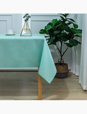 Mantel rectangular, recubierto y antimanchas
