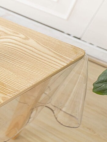 Mantel rectangular transparente