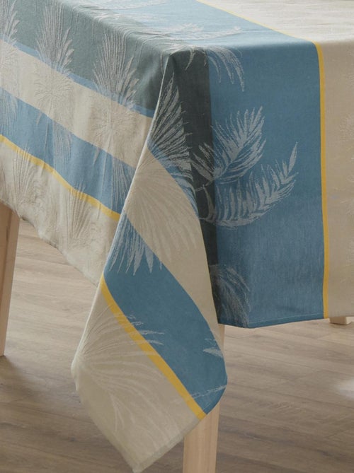 Mantel rectangular tropical de jacquard recubierto - Kiabi