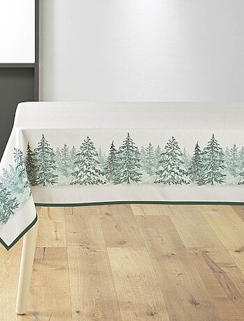 Mantel Rectángulo Antipliegues Navidad Impresión de Árboles Antimanchas