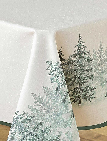 Mantel Rectángulo Antipliegues Navidad Impresión de Árboles Antimanchas