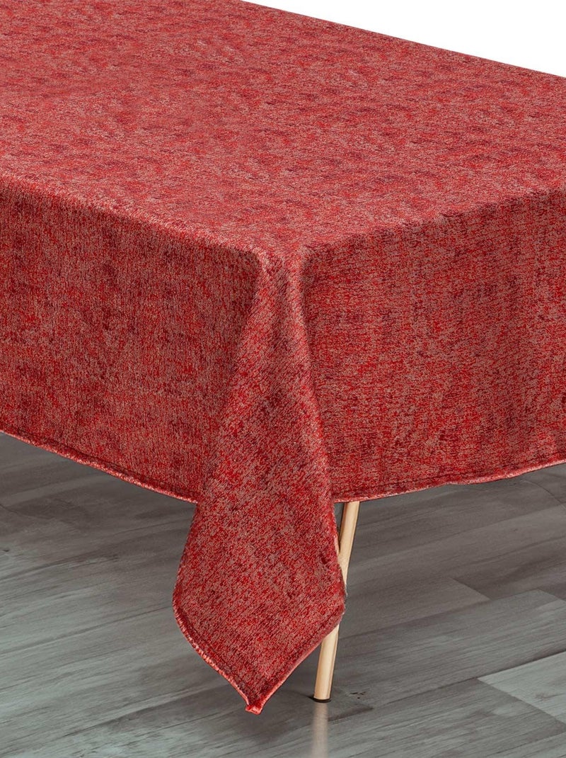 Mantel rojo y dorado de jacquard Rojo - Kiabi